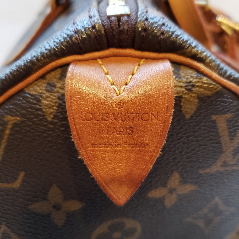 💖100% Authentic Vintage LOUIS VUITTON Monogram Speedy 30 *with FREE Bag Tag - Picture 14 of 17